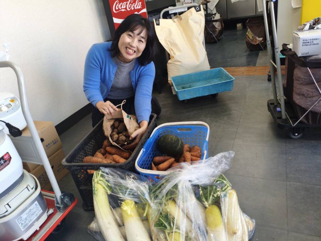 【開催レポート】くらはま農園様より採れたての野菜をいただきました